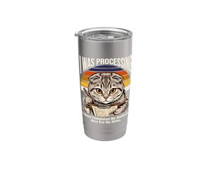 Stavo elaborando la mia analisi qui sono le mie note Cat Bicchiere termico in acciaio inox doppia parete