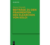 Stavros Tsitsir Beiträge zu den Fragmenten des Klearchos von (Copertina rigida)