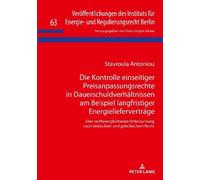 Stavroula Anton Die Kontrolle einseitiger Preisanpassungsrech (Copertina rigida)
