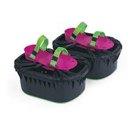 STAY ACTIVE MOON SHOES strap on self centering foam shoe, non-skid - mini trampolines for feet: indoor / outdoor activity toy for boys & girls