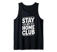 Stay At Home Club Introvert Life Citazione Divertente Canotta