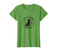 Stay at Home Dog Mom Cozy Pet Lover Maglietta, Donna, Erba, 3XL