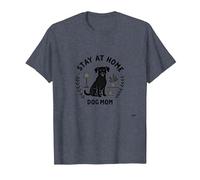 Stay at Home Dog Mom Cozy Pet Lover Maglietta, Uomo, Pervinca, 4XL