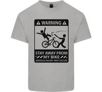 Stay Away From My Bike Cycling Cyclist Uomo Cotone T-Shirt Tee Top