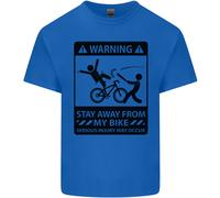 Stay Away From My Bike Cycling Cyclist Uomo Cotone T-Shirt Tee Top