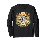 Stay Bright Stay Bold Stay Beautiful Vintage Retro Citazione Maglia a Manica