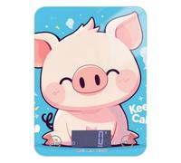 Stay Calm Cute Pig - Bilancia portatile per la perdita di peso, 5 kg/5 g, bilancia digitale precisa con 4 unità per espresso dieta cheto pesa digitale per alimenti