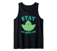 Stay Co-Mint-Ed - Simpatico Gioco di Parole Kawaii con Foglie di Menta Canotta