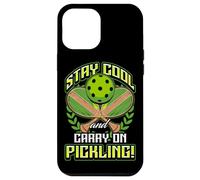 Stay Cool and Carry-On Pickling! Pickleball Custodia per iPhone 12 Pro Max