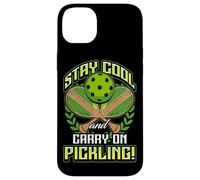 Stay Cool and Carry-On Pickling! Pickleball Custodia per iPhone 14 Plus