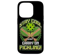Stay Cool and Carry-On Pickling! Pickleball Custodia per iPhone 14 Pro