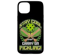 Stay Cool and Carry-On Pickling! Pickleball Custodia per iPhone 15 Plus