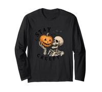 Stay Creepy - di Tendenza - Halloween - Scheletro Maglia a Manica