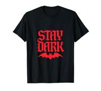 Stay Dark Gothic Bat Vampiro Spooky Moody Goth Halloween Maglietta