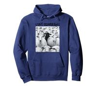 Stay Different Be Unique Sheep Graphic con Una Pecora Nera Felpa con Cappuccio
