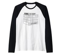 Stay Diggin' Keep Spinnin Vinyl Junkie Music Record Crate Maglia con Maniche Raglan