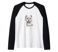 Stay Fluffy My Friends | Divertente West Highland White Terrier Maglia con Maniche Raglan