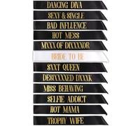 STAY GENT 12 Pcs Addio al Nubilato Sash, 11pcs Pezzi Addio al Nubilato Bride to Be Party Sashes e 1pc Sposa per Essere Sash per la Sposa Regali Damigelle Festa Nuziale Articoli