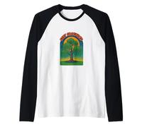 Stay Grounded Weeping Willow Tree Nature Citazione Design Maglia con Maniche Raglan