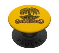 Stay Grounded Weeping Willow Tree Nature Citazione Design PopSockets PopGrip Adesivo