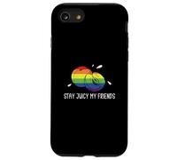 Stay Juicy My Friends Amanti divertenti della nettarina della frutta della nettarina Custodia per iPhone SE (2020) / 7 / 8