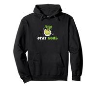 Stay Kohl Funny Kohlrabi Verdura per l'agricoltore di cavolo rapa Felpa con Cappuccio