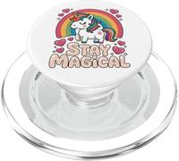 Stay Magical Unicorno Arcobaleno Carino Magico PopSockets PopGrip per MagSafe