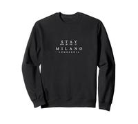Stay Milano - Lombardia, Italia Coordinate Souvenir Felpa