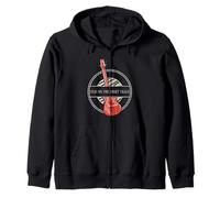 Stay On The Right Track Retro Guitar Player Disegni Presente Felpa con Cappuccio