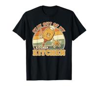 Stay out of My Kitchen Pickleball Graphic Pickle Retro Maglietta