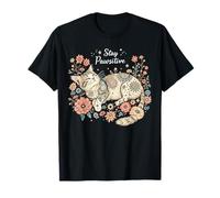 Stay Pawsitive - Camicia per amanti dei gatti, stile boho e mandala Maglietta