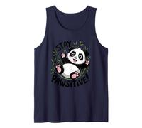 Stay Pawsitive Panda Motivazione Canotta