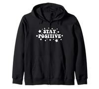 Stay Positive Stars - Motivation Positive Energy Good Vibes Felpa con Cappuccio