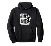 Stay Rude Stay Cool Classic Ska Two Tone Design Dancing Felpa con Cappuccio