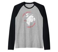 «Stay Rude Stay Rebel» Skinhead Girl Skinbyrd Ska Punk Maglia con Maniche Raglan