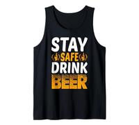 Stay Safe Drink Beer Funny Drinking Team Beer Lover Canotta