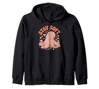 Stay Soft Octopus Kawaii Pastello Sea Animal Cuori Stelle Felpa con Cappuccio