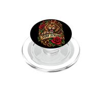 Stay Strong Re Leone Corona Rose Rosse Coraggio Forza PopSockets PopGrip per MagSafe