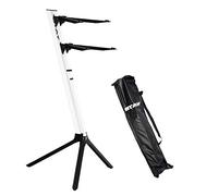 STAY - Supporto per tastiera, sottile, a 2 livelli, colore: bianco