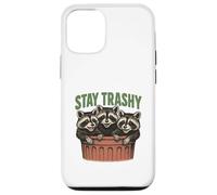 Stay Trashy 3 Raccoons In A Trash Can Divertente Grafica Feral Custodia per iPhone 12/12 Pro