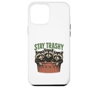 Stay Trashy 3 Raccoons In A Trash Can Divertente Grafica Feral Custodia per iPhone 12 Pro Max