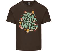 Stay Trippy Hippy Magic Mushrooms Drugs T-Shirt Per Bambini