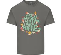 Stay Trippy Hippy Magic Mushrooms Drugs T-Shirt Per Bambini
