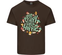 Stay Trippy Hippy Magic Mushrooms Drugs T-Shirt Per Bambini