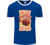 Stay Trippy Little Hippy Magic Mushroom LSD Uomo Ringer T-Shirt FotL