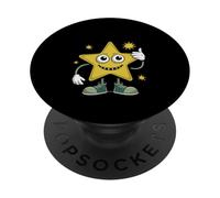 Stay Weird Retro Cartoon Star Thumbs Up Bizzarro PopSockets PopGrip Adesivo