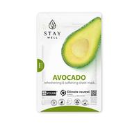 Stay Well - Vegan sheet mask AVOCADO Maschere in tessuto 23 g unisex