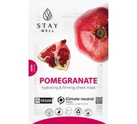 Stay Well - Vegan sheet mask POMEGRANATE Maschere in tessuto 23 g unisex