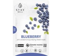 Vegan Sheet Mask BLUEBERRY Maschera Mirtillo Antiossidante STAY WELL