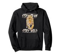 Stay Wild Leopard | Stampa Leopardata realistica Stay True Felpa con Cappuccio